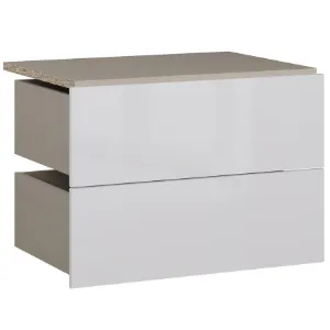 Obrazek Szuflady 2 szt Modulix Do Korpus Szafy 74,1 Biały Połysk