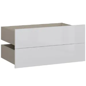 Obrazek Szuflady 2 szt Modulix Do Stojaka Na Ubrania 74,1 Biały Połysk