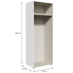 Obrazek Korpus Szafy Modulix 49,7x204,5 Biały