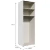 Obrazek Korpus Szafy Modulix 74,4x230,1 Biały