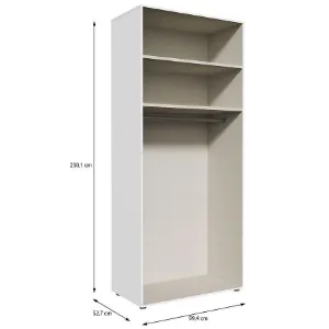 Obrazek Korpus Szafy Modulix 99,4x230,1 Biały