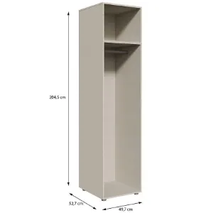 Obrazek Korpus Szafy Modulix 49,7x204,5 Piaskowy