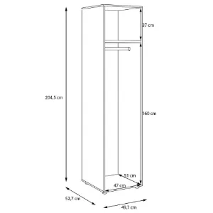 Obrazek Korpus Szafy Modulix 49,7x204,5 Piaskowy
