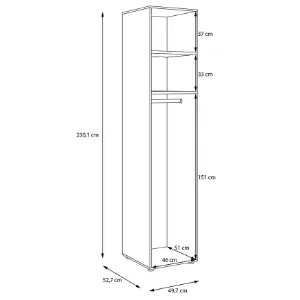 Obrazek Korpus Szafy Modulix 49,7x230,1 Piaskowy