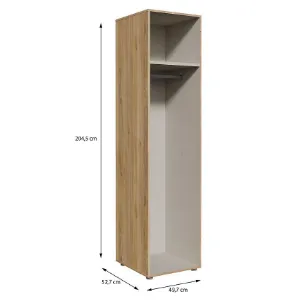 Obrazek Korpus Szafy Moduklix 49,7x204,5 Dąb Mauvella