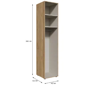 Obrazek Korpus Szafy Moduklix 49,7x230,1 Dąb Mouvella