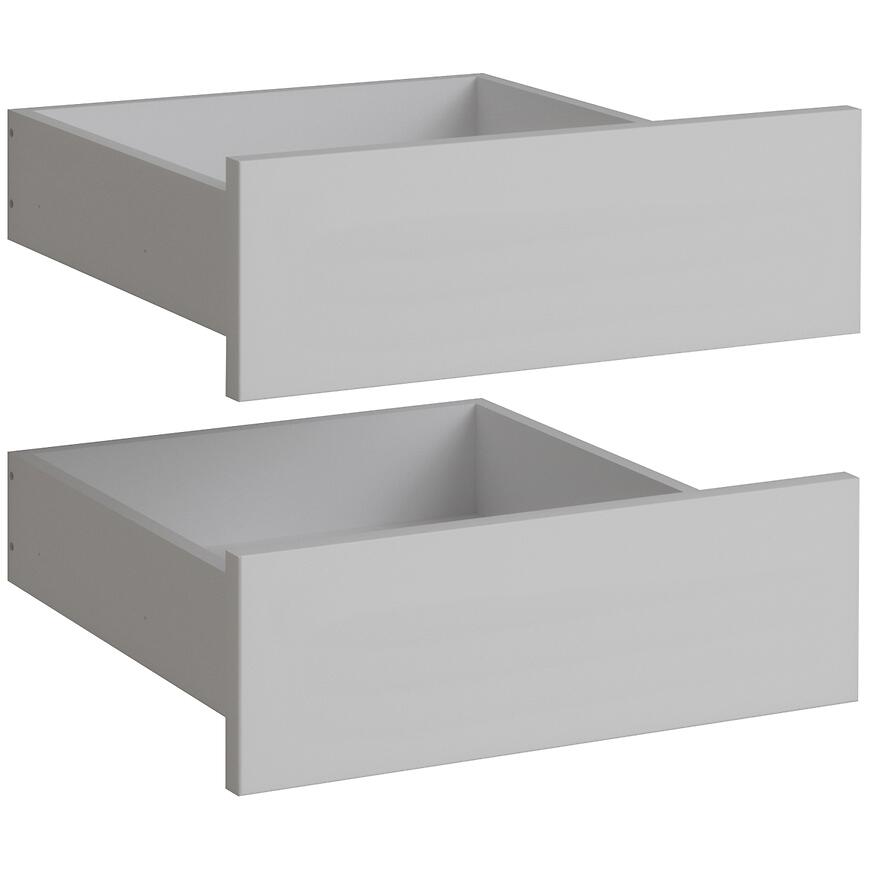 Komplet szuflad do szafy Braga 2 (2 szt.) szary platynowy