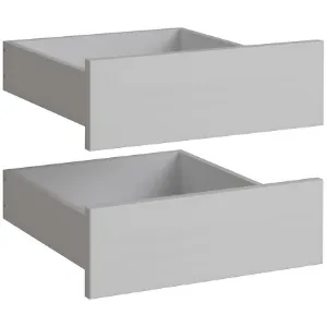 Obrazek Komplet szuflad do szafy Braga 2 (2 szt.) szary platynowy