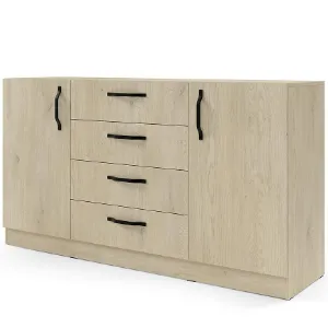 Obrazek Komplet uchwytów metalowych do komody dużej Braga BRK1 czarny