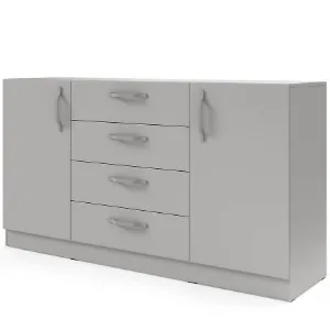 Obrazek Komplet uchwytów metalowych do komody dużej Braga BRK1 szary