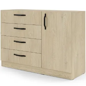 Obrazek Komplet uchwytów metalowych do komody małej Braga BRK2 czarny