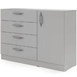 Obrazek Komplet uchwytów metalowych do komody małej Braga BRK2 szary