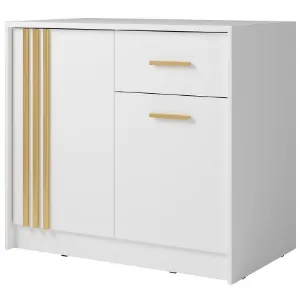 Obrazek Komoda Canada Cy-25  Biała U. Złote