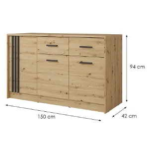 Obrazek Komoda Canada Cd-4   Artisan  U. Czarne