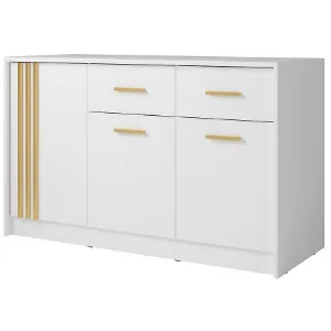 Obrazek Komoda Canada Cd-25 Biała U. Złote