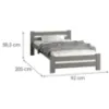 Obrazek Łóżko Agata 80 Szare