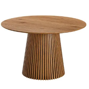 Obrazek Stół Z Lamelami Metz 120x120 Dąb