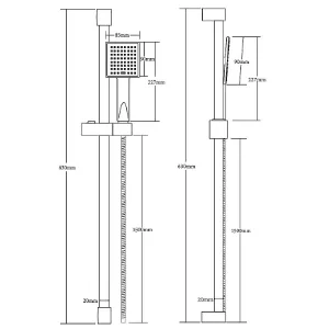 Obrazek Zestaw natryskowy Mela 1-F