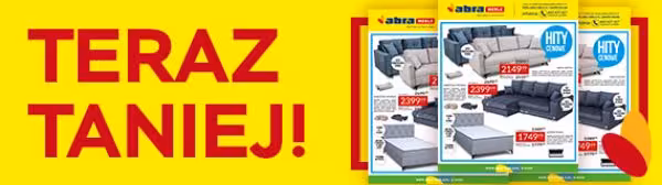 Zobacz nową gazetkę Abra Meble pełną mebli w obniżonych cenach.