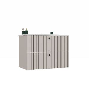 Szafka z umywalką Trigo 80 cm 2S kaszmir