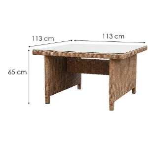 Obrazek Narożnik ogrodowy technorattanowy Bolzano natural