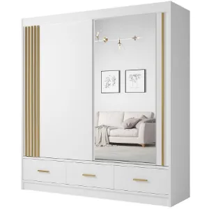 Obrazek Szafa Canada Ca-25-200 Biała U. Złote