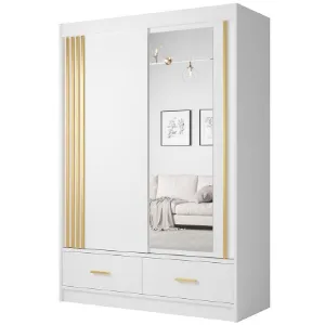 Obrazek Szafa Canada Ca-25-150 Biała U. Złote