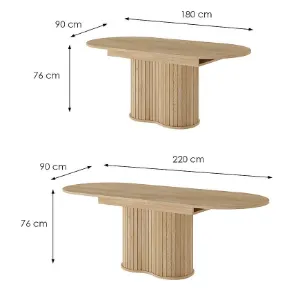 Obrazek Stół rozkładany Lovi dąb creomna