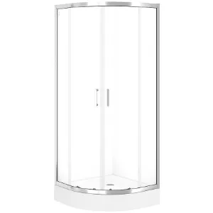 Obrazek Kabina półokrągła Brasco 80x80x190 chrom S168-001