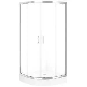 Obrazek Kabina półokrągła Brasco 90x90x190 chrom S168-002