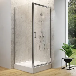 Obrazek Kabina kwadratowa Brasco Pivot 80x80x190 chrom S168-009