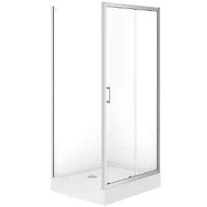 Obrazek Kabina prostokątna Brasco Slide 100x80x190 chrom S168-013