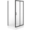 Obrazek Kabina prostokątna Brasco Slide 100x80x190 black S168-015