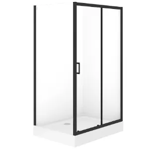 Obrazek Kabina prostokątna Brasco Slide 120x90x190 black S168-016