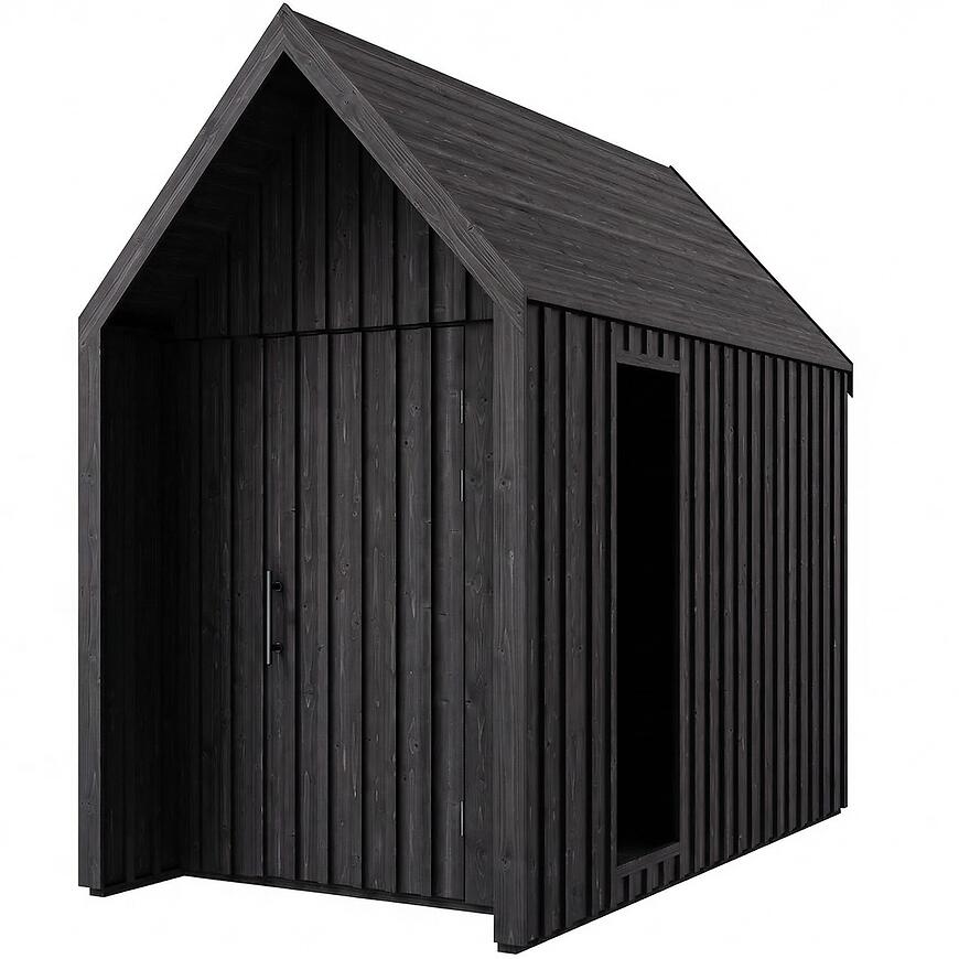 Domek ogrodowy Swedish Barn 1629 czarny V2