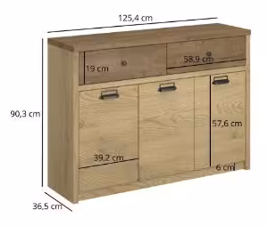 Obrazek Komoda Denzel 3D2S