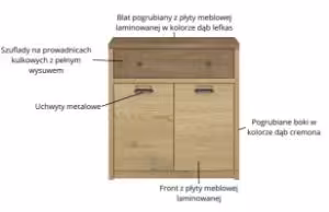 Obrazek Komoda Denzel 2D1S