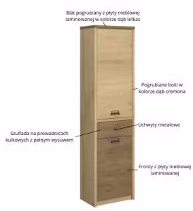 Obrazek Regał Denzel 2D1S