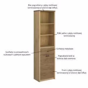 Obrazek Regał otwarty Denzel