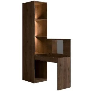 Obrazek Regał z biurkiem/toaletką Wenecja 25 orzech elegant