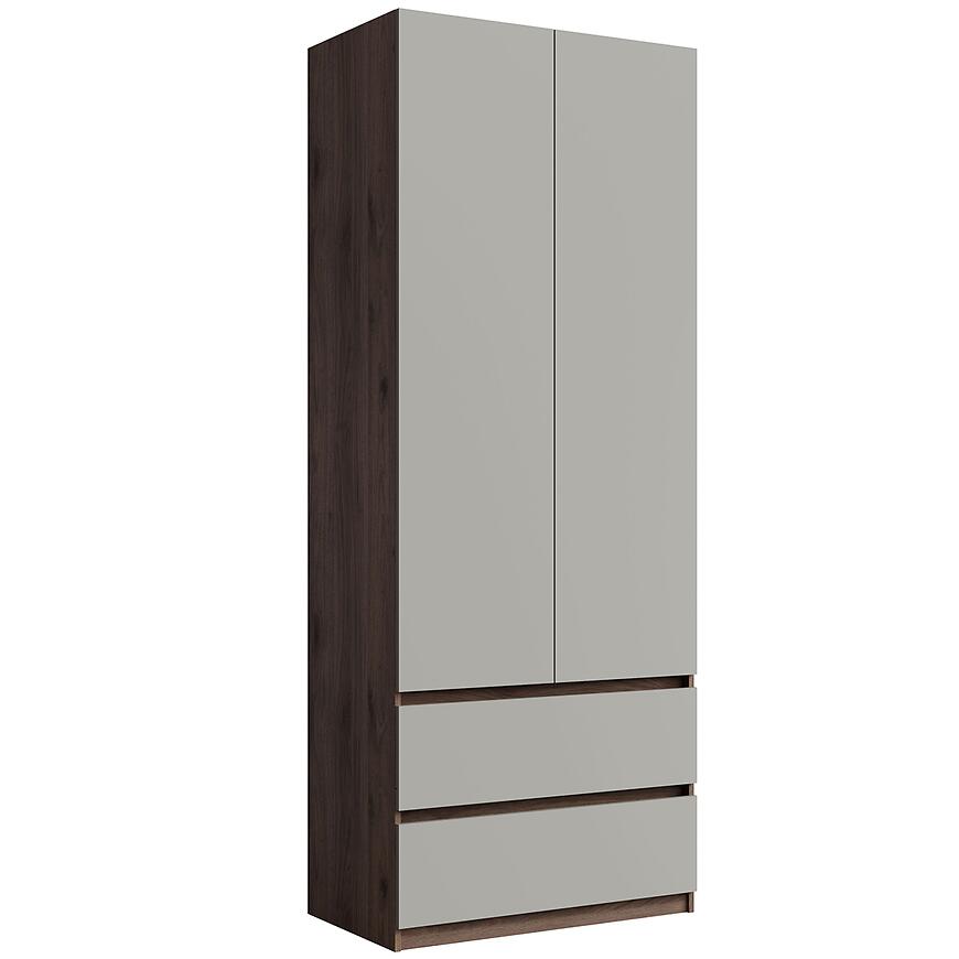 Szafa Madison 2D2SZ 22 szary/orzech elegant