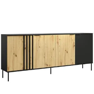 Obrazek Komoda 4D RiminI 04 czarny/artisan