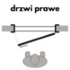 Obrazek Drzwi wewnętrzne ALVERO 5*5 70P Biały