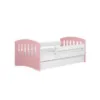Obrazek Łóżko dziecięce Classic 1 Mix Pudrowy Róż 80x140