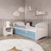 Obrazek Łóżko dziecięce Classic 1+M Niebieski 80x180