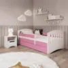 Obrazek Łóżko dziecięce Classic 1+M Różowy 80x140