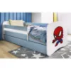 Obrazek Łóżko dziecięce Babydreams+SZ+M niebieski 70x140 Spider-man
