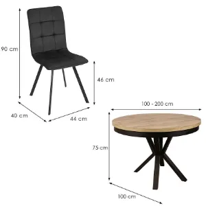 Obrazek Zestaw Stół I Krzesła 1+4 Bruno