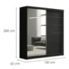 Obrazek Szafa Infiniti 150 Czarna