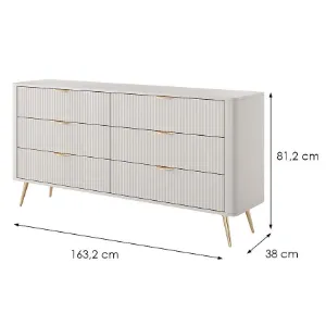 Obrazek Komoda Lante B 163 6S beige